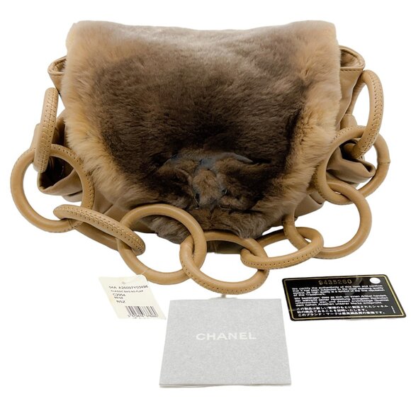 Chanel Ombre Orylag Rabbit Fur Flap Bag - Picture 10 of 11